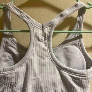 White Padded Lululemon Tank Top